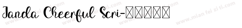 Janda Cheerful Scri字体转换
